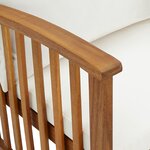 vidaXL Salon de jardin 5 Pièces avec coussins Bois d'acacia solide