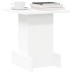 vidaXL Table d'appoint Blanc 35 5 x 35 x 40 cm Bois d'ingénierie