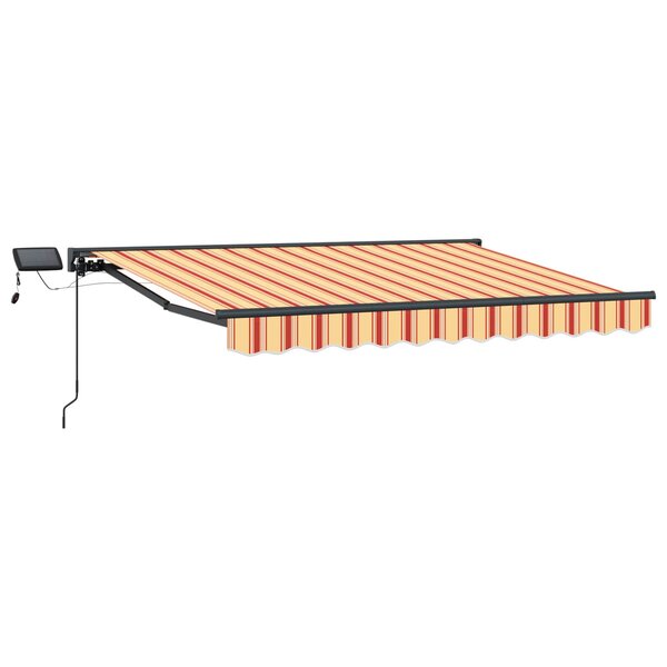 vidaXL Cadre de store manuel avec LEDs 3 5 x 2 5 m