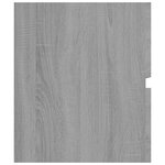 vidaXL Armoire de lavabo Sonoma gris 90x38 5x45 cm Bois d'ingénierie