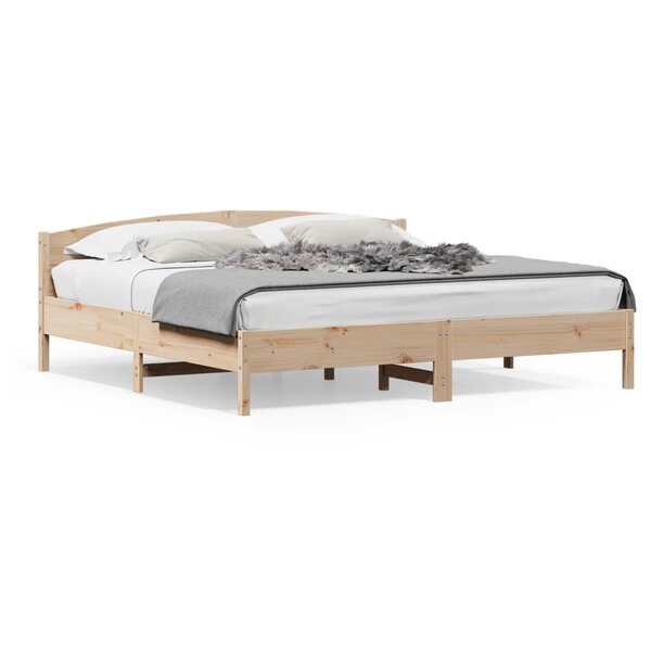 vidaXL Cadre de lit sans matelas 180x200 cm bois massif de pin