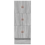 vidaXL Cadre de lit de rangement Gris Sonoma 75x190 cm