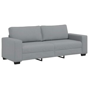 vidaXL Canapé à 3 places gris clair 180 cm tissu
