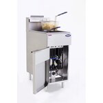 Friteuse gaz sur coffre - 3 brûleurs 26 litres - atosa -  - gaz butane / propane x765xmm