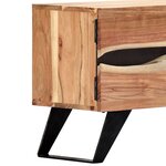 vidaXL Meuble TV 140x30x45 cm Bois d'acacia massif