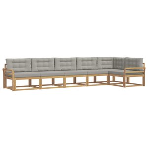 vidaXL Ensemble de canapés d'extérieur 4 pc Blanc et gris clair