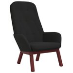 vidaXL Chaise de relaxation Noir Velours