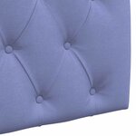 vidaXL Tête de lit suspendue Bleu denim Tissu