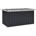 vidaXL Boîte de rangement de jardin Anthracite 129x67x65 cm