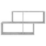 vidaXL Étagère murale Gris béton 100x18x53 cm Bois d’ingénierie