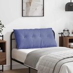 vidaXL Coussin de Dos Bleu denim 100 x 19 x 50 cm tissu