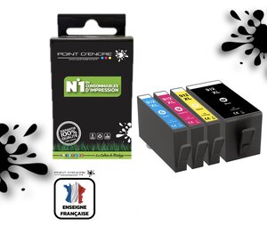 912XL - Pack de 4 Cartouches D'encre Noir/Cyan/Magenta/ Jaune - Grande capacité