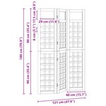 vidaXL Écran extérieur 120x180 cm Bois de pin