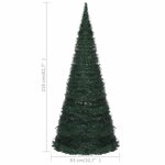 Vidaxl sapin de noël artificiel avec guirlandes et led vert 210 cm