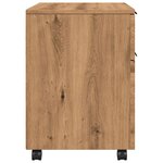 vidaXL Classeur mobile avec roues chêne artisanal 45x38x54 cm