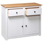 vidaXL Buffet Blanc 93x40x80 cm Pin Gamme Panama