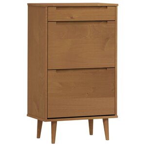 vidaXL Armoire à chaussures MOLDE Marron 59 5x35x103 cm Bois de pin