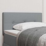 vidaXL Tête de lit capitonnée gris clair 80 cm en tissu
