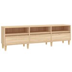 vidaXL Meuble TV chêne sonoma 150x30x44 5 cm bois d'ingénierie