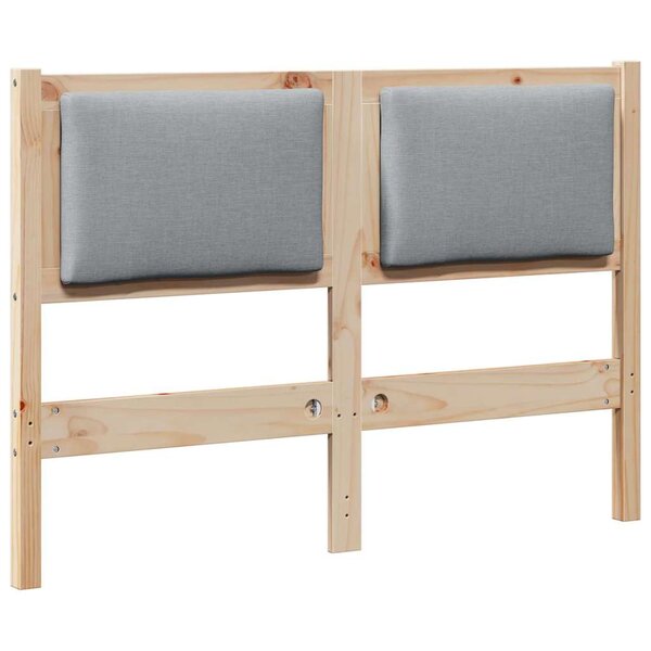 vidaXL Tête de lit Autre Marron 120 cm Bois massif en pin