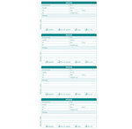 Carnet broché 29 7x14 8cm - Messages téléphones (4 à la page) - 50 feuilles x 5 EXACOMPTA