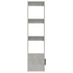 vidaXL Buffet Gris béton 80x30x119 5 cm Bois d'ingénierie