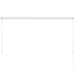 vidaXL Auvent rétractable 250x150 cm Crème