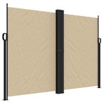 vidaXL Auvent latéral rétractable beige 180x1000 cm