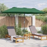 vidaXL Parasol de jardin Vert 370 x 197 x 239 cm