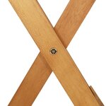 vidaXL Ensemble à manger de jardin pliable 3 Pièces Bois d'acacia solide