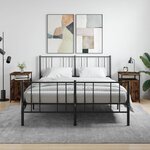 vidaXL Tables de chevet 2 Pièces chêne fumé 40x42x60 cm bois d'ingénierie