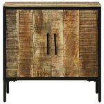 vidaXL buffet 70x35x70 cm Bois massif brut de mangue