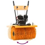 vidaXL Souffleuse à neige et balayeuse à essence 2 en 1 6 5 CH
