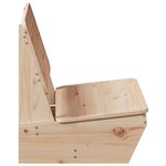 vidaXL Chaises de jardin lot de 2 60x64x70 5 cm bois massif de pin