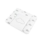 Matelas à langer Komfort plastique design Wölkchen gris