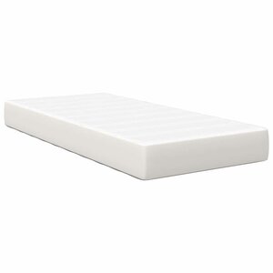 vidaXL Matelas de Lit avec matelas Crème 90 x 200 cm tissu