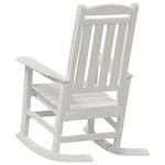 vidaXL Chaise Berçante de Jardin Blanc 92 x 70 x 108 cm HDPE
