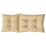 vidaXL Coussins de chaise à dossier haut lot de 6 beige mélangé tissu