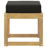 vidaXL Banc de Jardin Blanc 43 x 43 x 45 cm Bois d'Acacia Massif