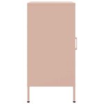 vidaXL Buffet rose 36x39x79 cm acier