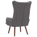 vidaXL fauteuil Gris 69 x 74 x 93 cm Cuir artificiel