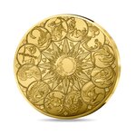 Signes astros - La roue astrologique Monnaie de 500€ Or