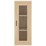 vidaXL Buffet haut Chêne sonoma 34 5x34x180 cm Bois d'ingénierie