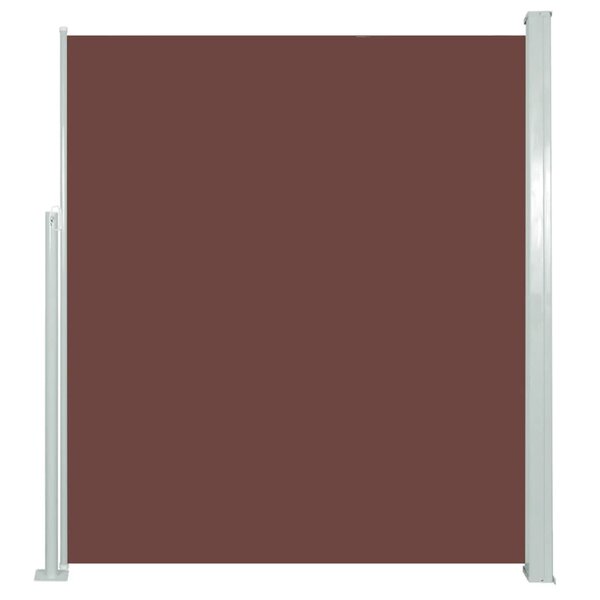 vidaXL Auvent latéral rétractable de patio 160x500 cm Marron