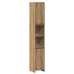 vidaXL Armoire de salle de bain chêne artisanal 30x30x183 5 cm