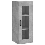 vidaXL Armoire murale gris béton 34 5x34x90 cm