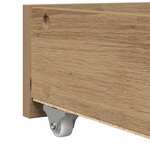 vidaXL Lit d'appoint Chêne artisanal 90 x 190 cm Bois d'ingénierie