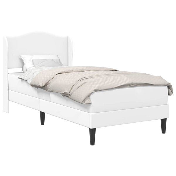 vidaXL Cadre de lit avec tête de lit Blanc 80 x 200 cm Simili cuir