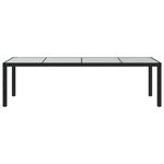vidaXL Salon d'extérieur 9 Pièces avec coussins Résine tressée Noir