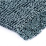 vidaXL Couverture en coton 125 x 150 cm Bleu indigo